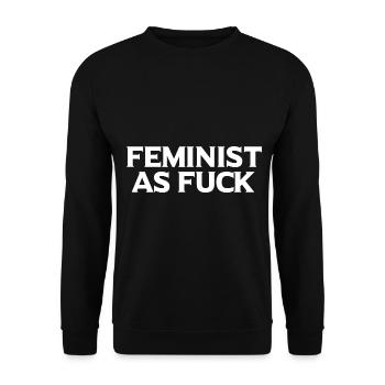 Cadeau féministe féministe féministe - Sweat-shirt Unisexe - noir - Devant - Alina (178cm) & Michal (187cm)