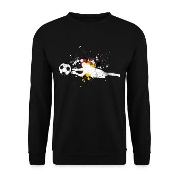 goalkeeper - Unisex Sweatshirt - black - Front - Alina (178cm) & Michal (187cm)