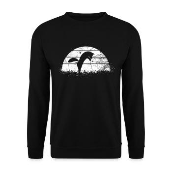 Fuchs - Unisex Pullover - Schwarz - Vorne - Alina (178cm) & Michal (187cm)