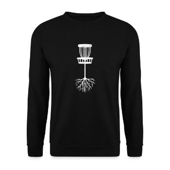 Cool disque golf graphismes cadeau panier racines - Sweat-shirt Unisexe - noir - Devant - Alina (178cm) & Michal (187cm)