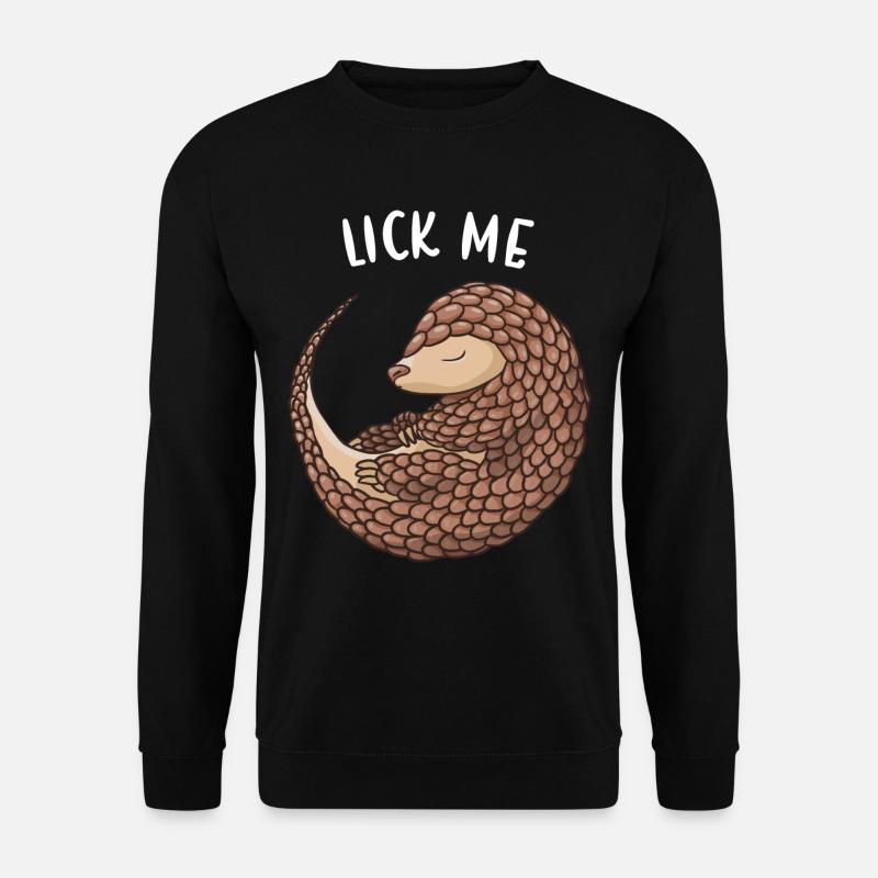 Lick Me Pangolin - Unisex Sweatshirt - black