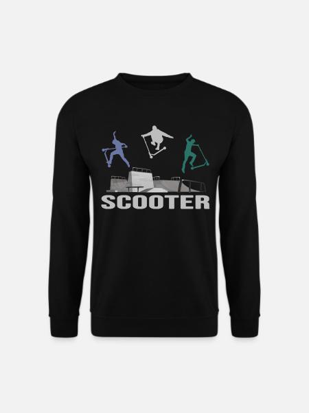 stuntscooter rollerscooter scooter e-scooter - Unisex Sweatshirt - black