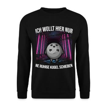 bowling bowling ball x split bowl strike spare pin - Unisex Sweatshirt - black - Front - Alina (178cm) & Michal (187cm)
