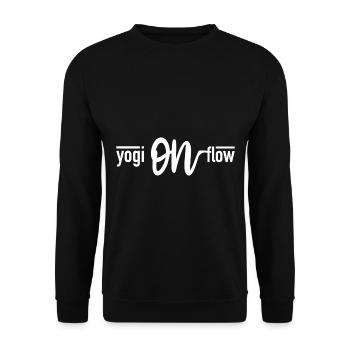yogi on flow - Unisex Sweatshirt - black - Front - Alina (178cm) & Michal (187cm)