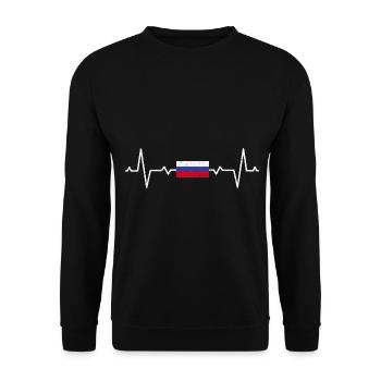 Russie - Sweat-shirt Unisexe - noir - Devant - Alina (178cm) & Michal (187cm)
