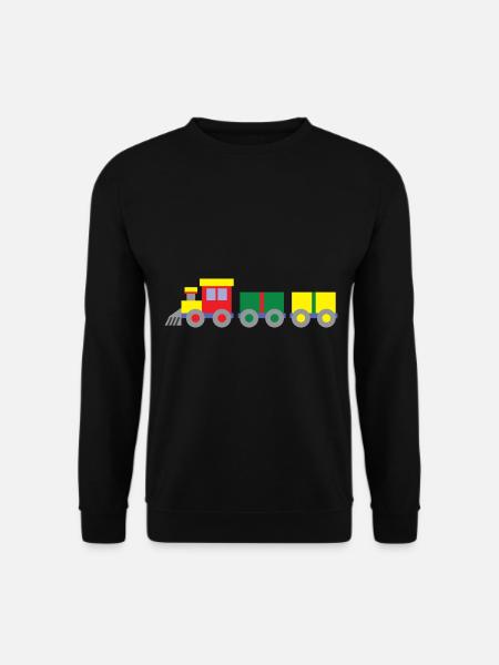 Bunter Spielzeug Zug - Unisex Pullover - Schwarz