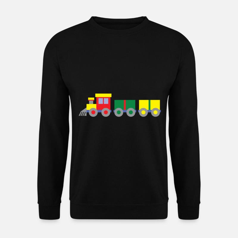 Bunter Spielzeug Zug - Unisex Pullover - Schwarz