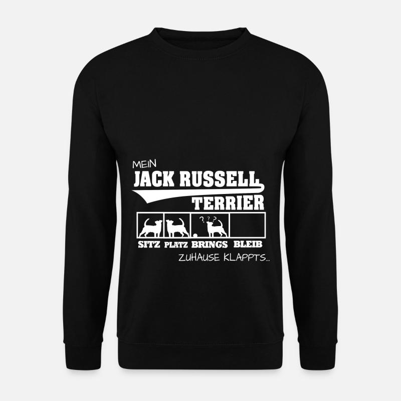 Jack Russel Terrier Hund Geschenk lustig Hunde - Unisex Pullover - Schwarz