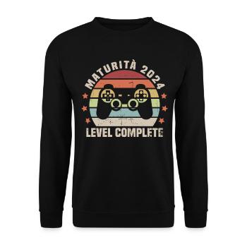 Maturité 2024 niveau complet - Sweat-shirt Unisexe - noir - Devant - Alina (178cm) & Michal (187cm)