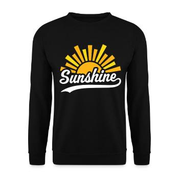Sunshine - Unisex Sweatshirt - black - Front - Alina (178cm) & Michal (187cm)