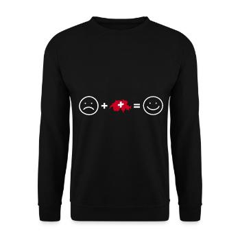 Switzerland Swiss-German Swiss South Tyrol - Unisex Sweatshirt - black - Front - Alina (178cm) & Michal (187cm)