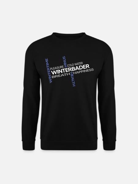 winterbader eisbader polar eisbad arktis kältebad - Unisex Pullover - Schwarz