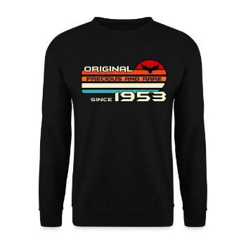 original 1953 birthday 69 years 69th anniversary - Unisex Sweatshirt - black - Front - Alina (178cm) & Michal (187cm)
