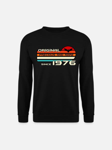 original 1976 geburtstag 46 jahre 46. jubiläum - Unisex Pullover - Schwarz