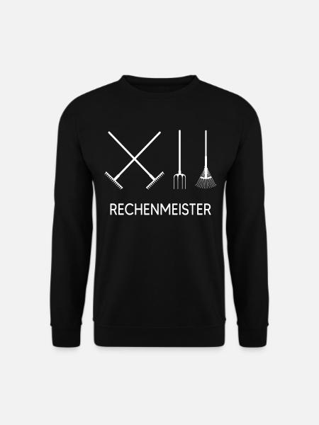 garten rechen kleingarten rechenzentrum erntezeit - Unisex Pullover - Schwarz