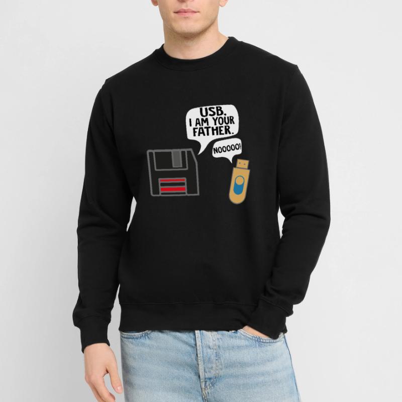 Computer Programmer Nerd USB I at your father Unisex Sweatshirt