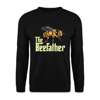 The beekeeper beekeeper beekeeper gift bee - Unisex Sweatshirt - black - Front - Alina (178cm) & Michal (187cm)