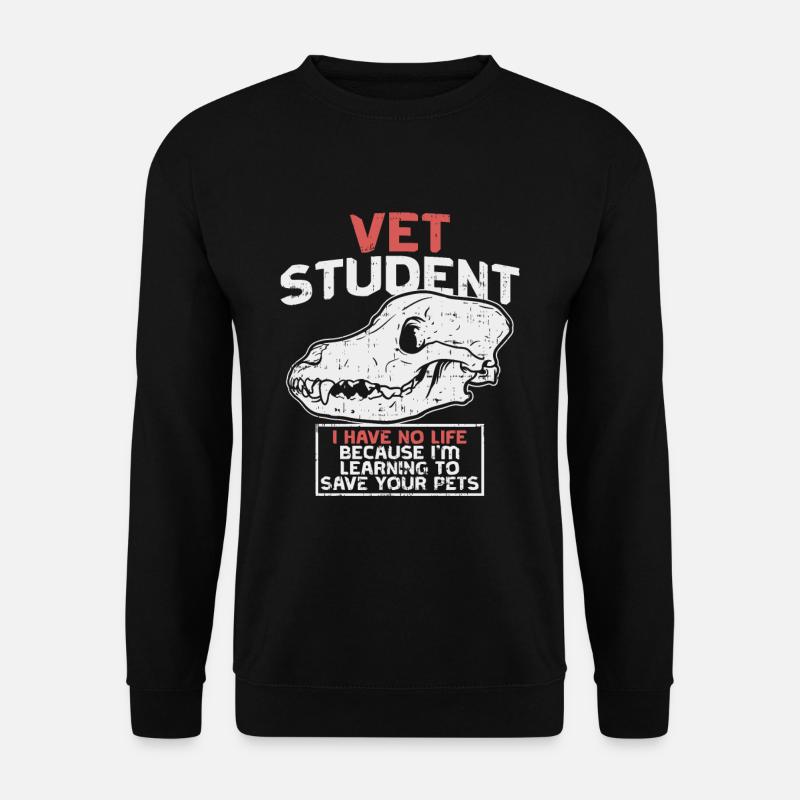 Veterinär Tierarzt Student Studium Geschenk - Unisex Pullover - Schwarz