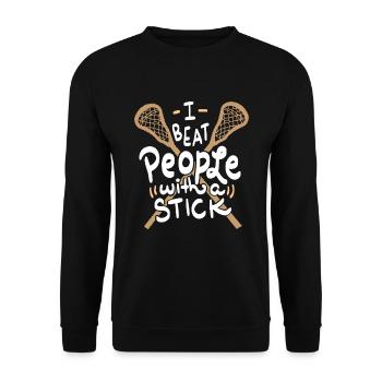 Lacrosse Lacross Lacrosse Gift Player - Sweat-shirt Unisexe - noir - Devant - Alina (178cm) & Michal (187cm)