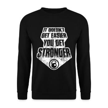 Entraînement de musculation - Sweat-shirt Unisexe - noir - Devant - Alina (178cm) & Michal (187cm)