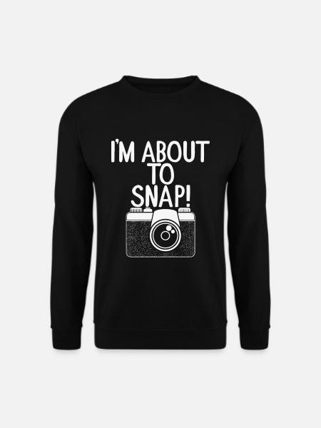 Fotograf fotografieren Fotoshooting Kamera Snap - Unisex Pullover - Schwarz