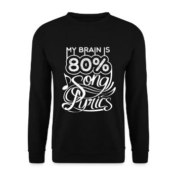 Musik Notenschlüssel Musiklehrer Band Orchester - Unisex Pullover - Schwarz - Vorne - Alina (178cm) & Michal (187cm)
