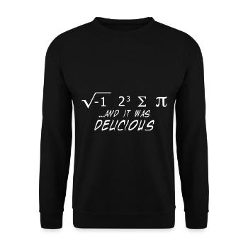 Mathematik Mathematiker Mathelehrer Funktionen Pi - Unisex Pullover - Schwarz - Vorne - Alina (178cm) & Michal (187cm)