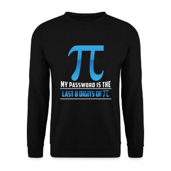 Mathematik Mathematiker Mathelehrer Funktionen Pi - Unisex Pullover - Schwarz - Vorne - Alina (178cm) & Michal (187cm)