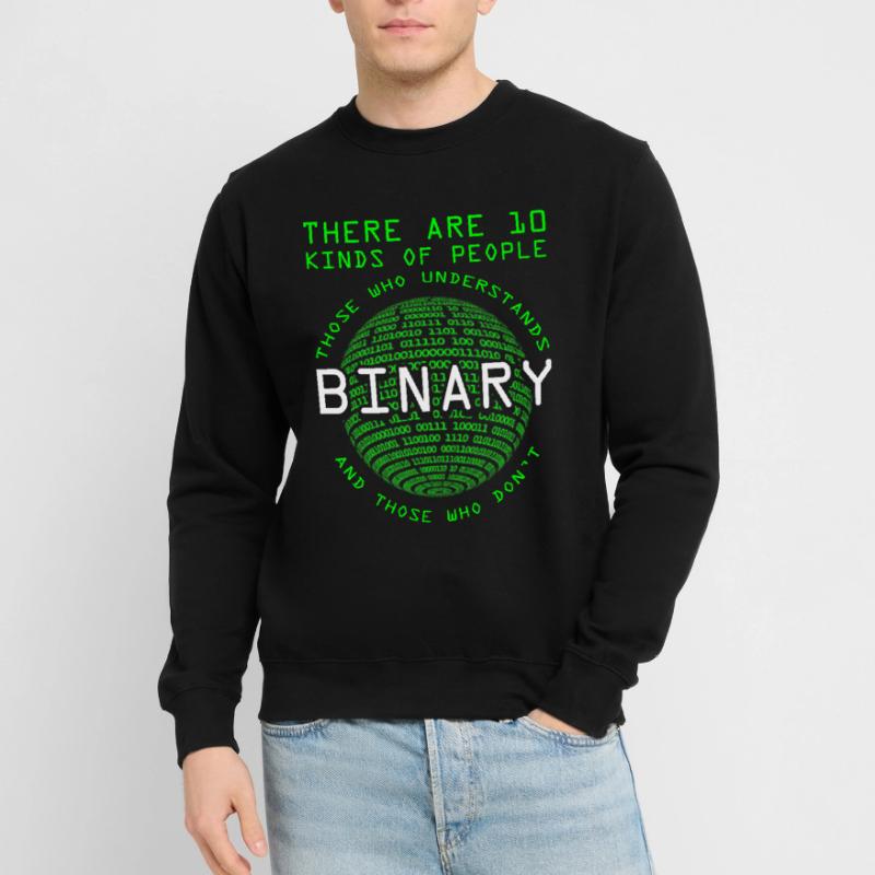 Programmeur Codeur Informaticien Nerd Geek Binary Sweat-shirt Unisexe