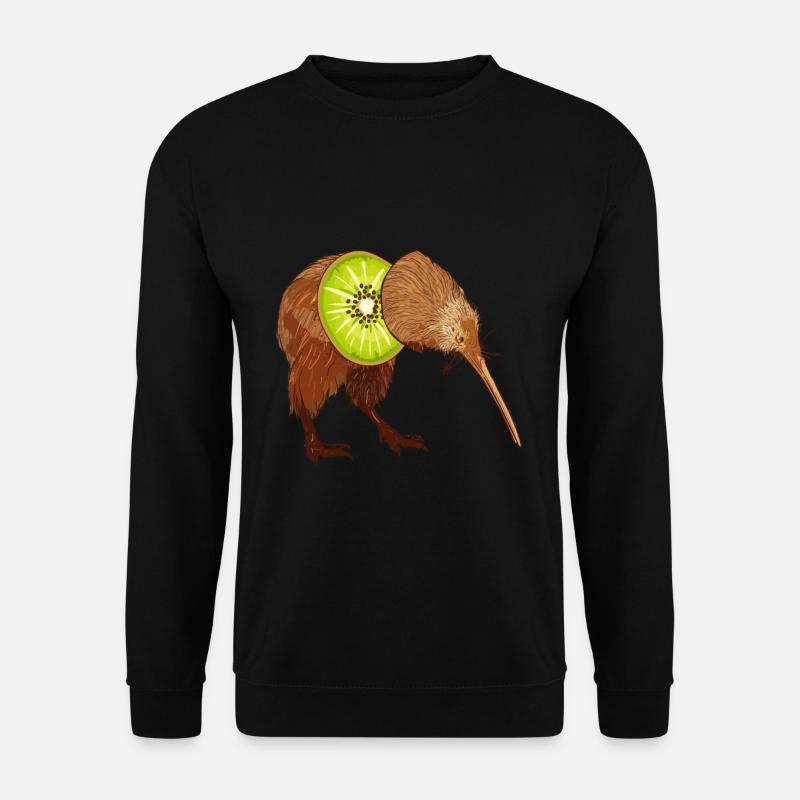 Neuseeland Kiwi Vogel Frucht Humor lustig - Unisex Pullover - Schwarz