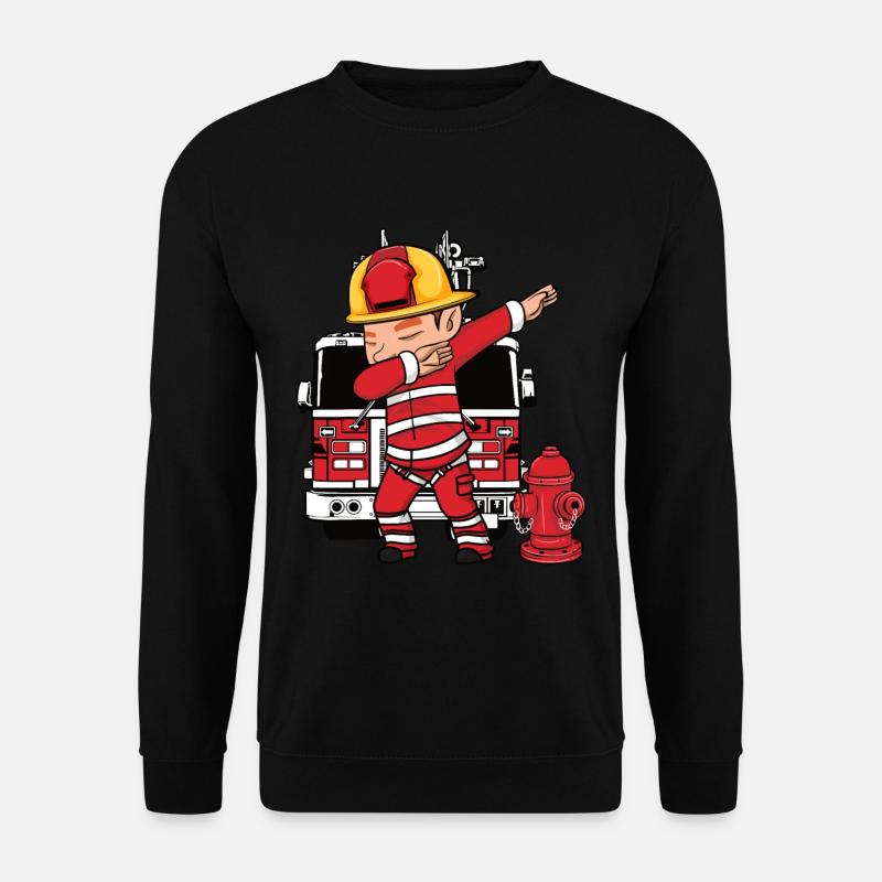 Dabbing Dab Pompier Pompier - Sweat-shirt Unisexe - noir