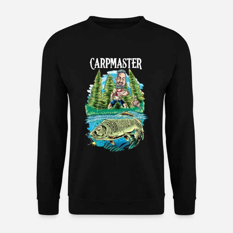 Karpfen Angeln Karpfenangeln Carp Master - Unisex Pullover - Schwarz
