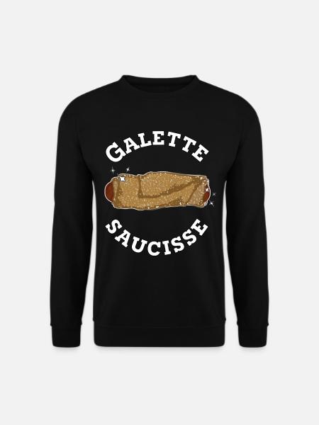 saucisse bretonne - Sweat-shirt Unisexe - noir