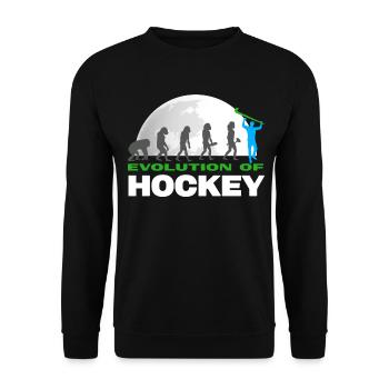 hockey hockey sur gazon-évolution hockey sur gazonhockey - Sweat-shirt Unisexe - noir - Devant - Alina (178cm) & Michal (187cm)