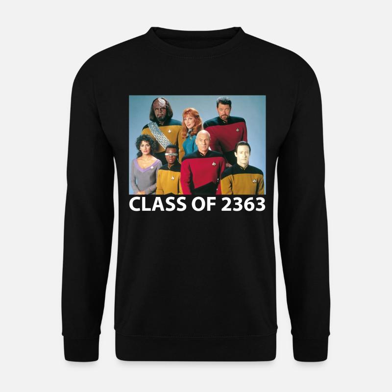 Star Trek The Next Generation Crew Klassenfoto - Unisex Pullover - Schwarz
