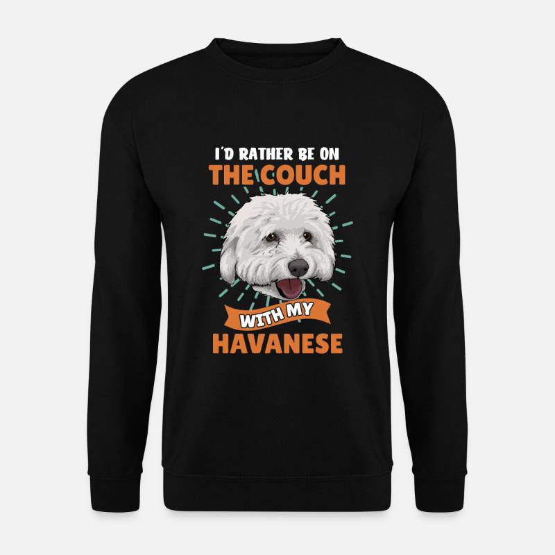 Havaneser Havanese - Unisex Pullover - Schwarz