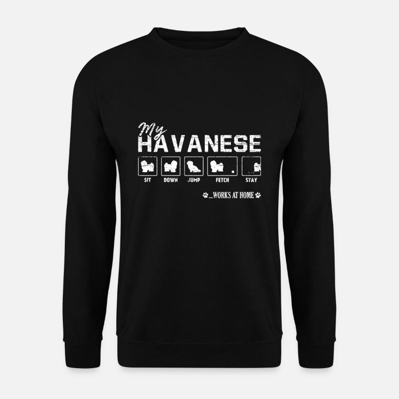 Havaneser Havanese - Unisex Pullover - Schwarz