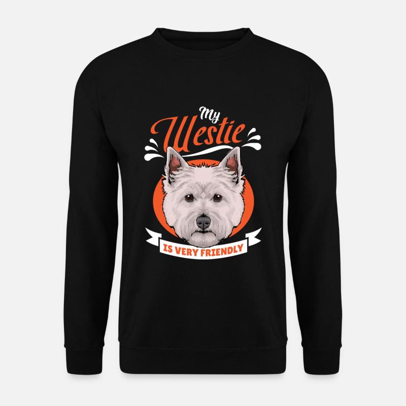 West Highland White Terrier - Unisex Pullover - Schwarz