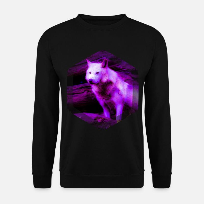 wolf - Unisex Sweatshirt - black