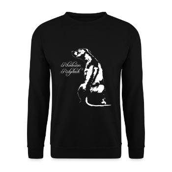 Rhodesian Ridgeback - Unisex Sweatshirt - black - Front - Alina (178cm) & Michal (187cm)