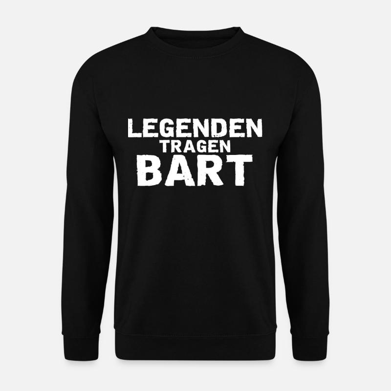 Legende mit Bart - Unisex Pullover - Schwarz