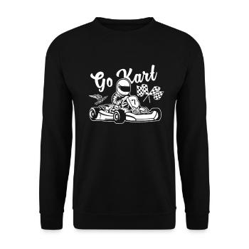 Go Kart - Unisex Pullover - Schwarz - Vorne - Alina (178cm) & Michal (187cm)