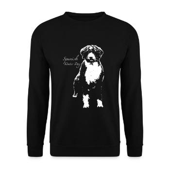 Spanish Water Dog - Unisex Pullover - Schwarz - Vorne - Alina (178cm) & Michal (187cm)