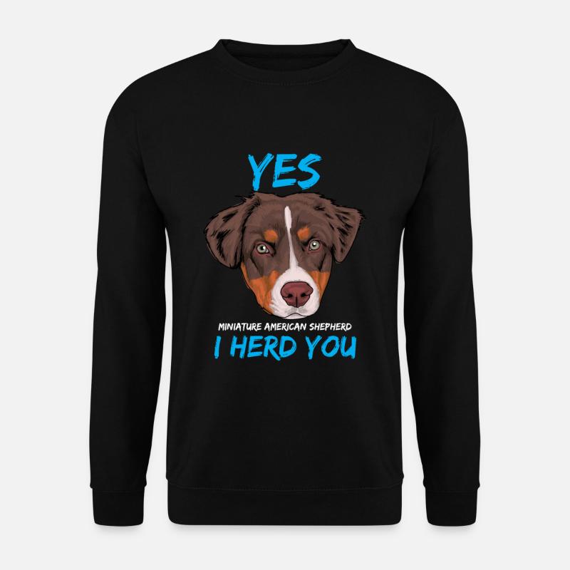Mini Amerikanischer Schäferhund - Unisex Pullover - Schwarz