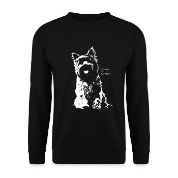 Cairn Terrier - Unisex Pullover - Schwarz - Vorne - Alina (178cm) & Michal (187cm)