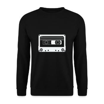 Cassette vintage rétro - Sweat-shirt Unisexe - noir - Devant - Alina (178cm) & Michal (187cm)