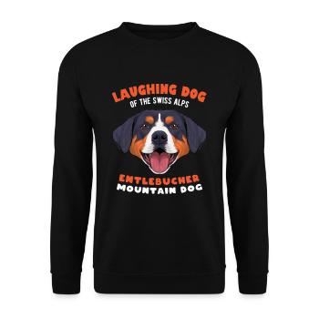 Entlebucher Sennenhund - Unisex Pullover - Schwarz - Vorne - Alina (178cm) & Michal (187cm)