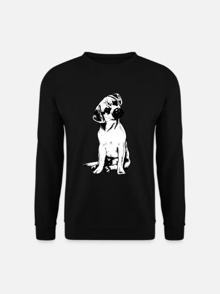 Puggle Beagle Pug - Unisex Sweatshirt - black