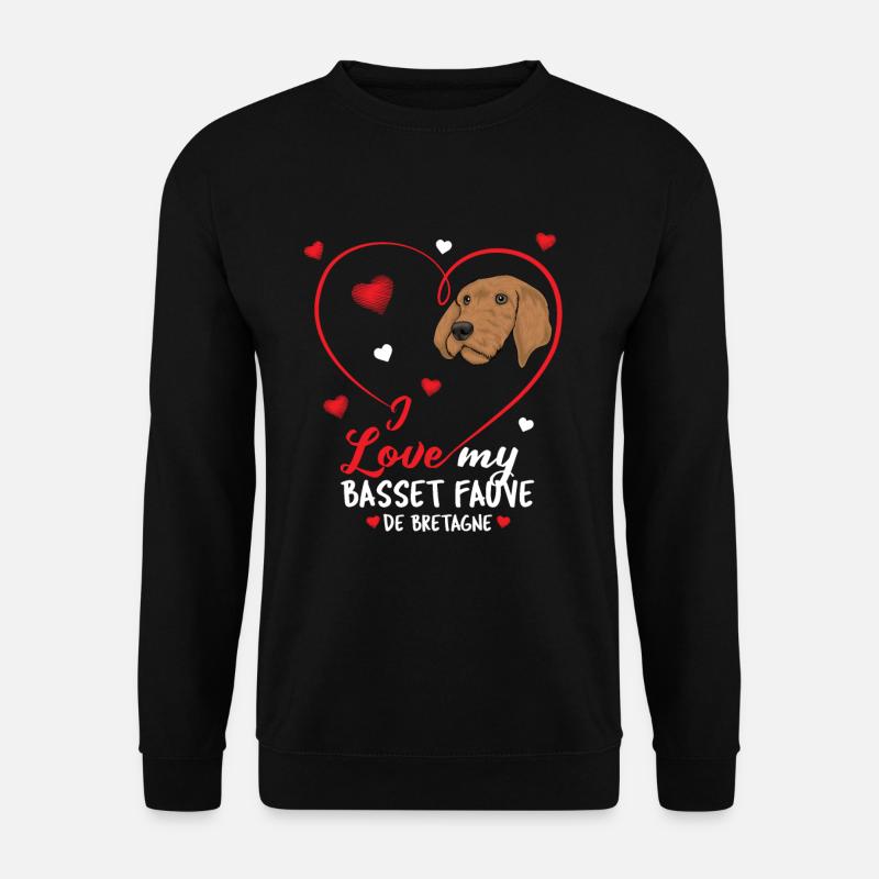 Basset Fauve de Bretagne - Unisex Pullover - Schwarz