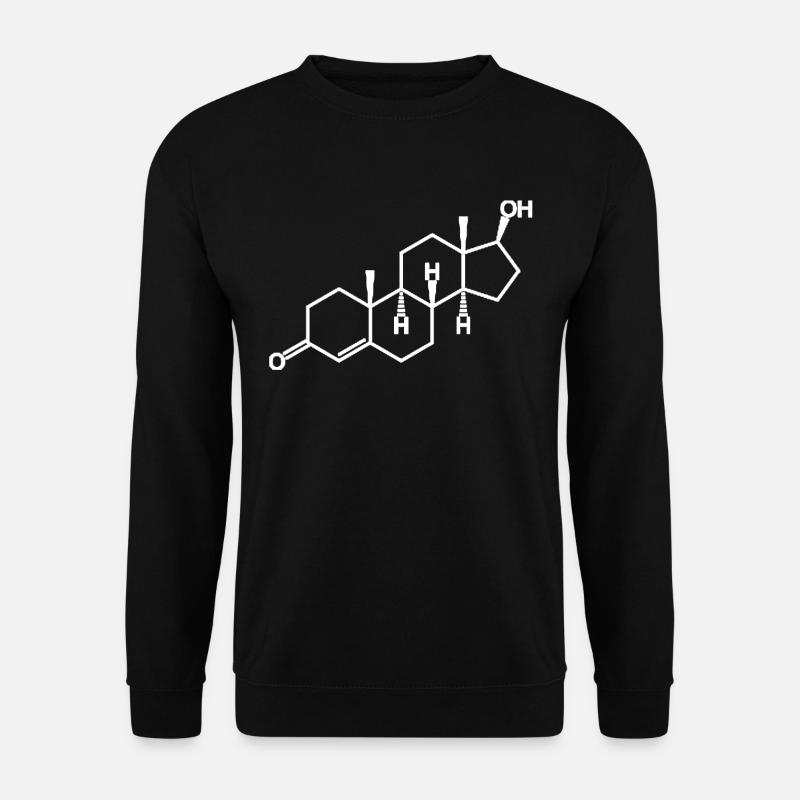 Molécule de testostérone - Sweat-shirt Unisexe - noir